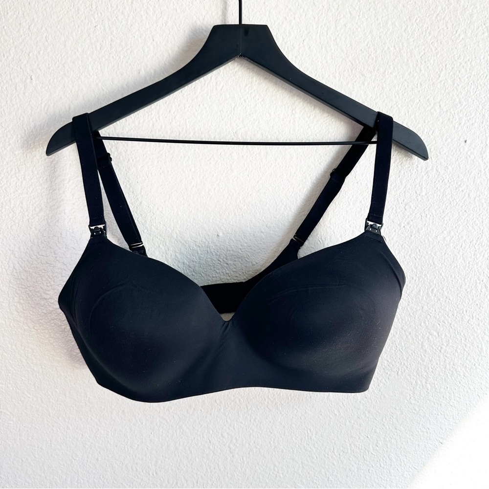 Soma Enbliss Nursing Bra Wireless Black Women’s Size 38DD
